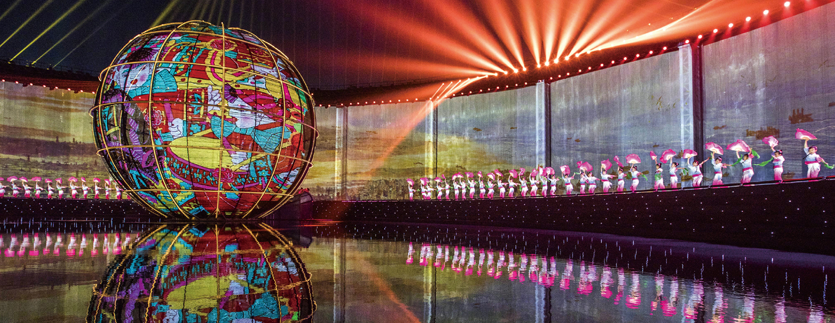 上合青岛峰会灯光焰火艺术表演