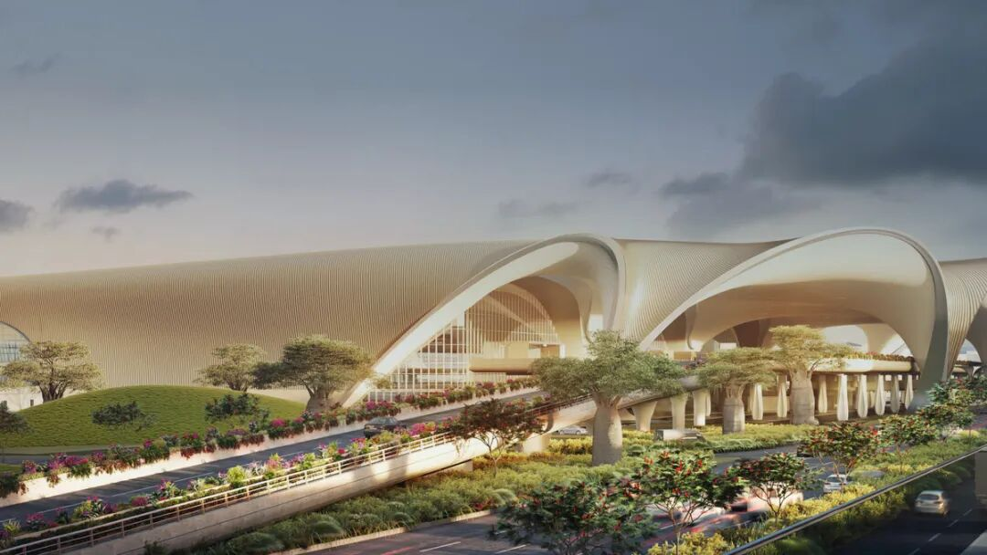 标杆案例 | mg冰球突破圆形显示屏项目落地新孟买国际机场，打造印度首个“全数字化绿色枢纽”